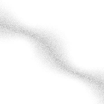 Grain wave texture background. Black noise dots wavy shape. Curve noise dotwork Stock Illustration