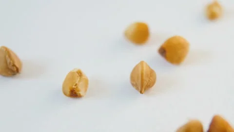 Grains of buckwheat, macro Stock Footage 88990160