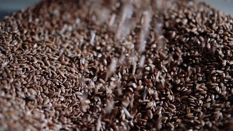 Grains falling in slow motion Stock Footage 128017589