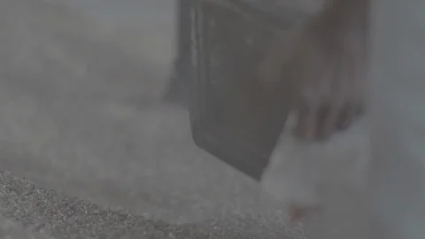 Grains loaded in a sack Video stock 112398739