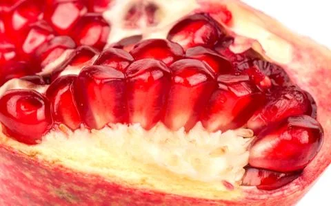 Grains of pomegranate Stock Photos