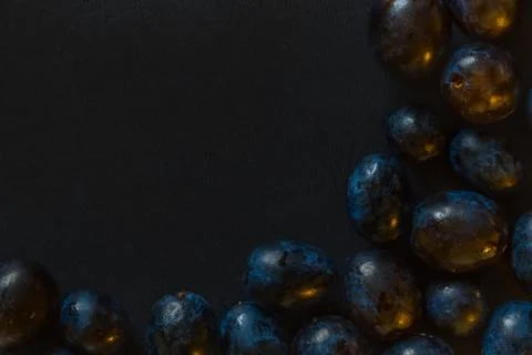 Grains of red grapes Stock Photos