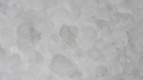 Grains of Salt Rotating, Macro Stock Footage 130044523