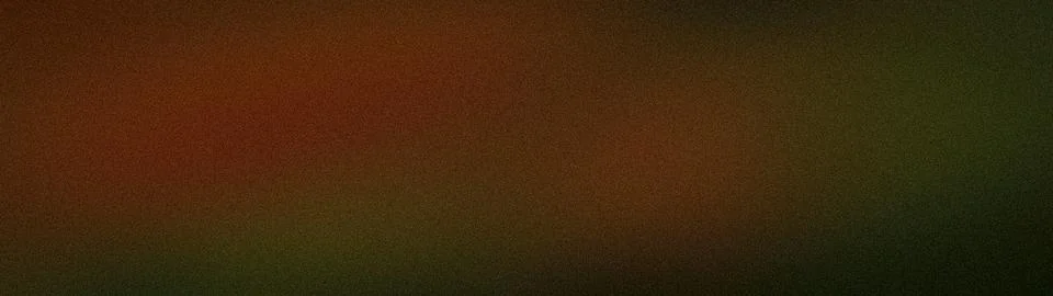 Grainy abstract gradient background in dark brown orange and green wide for.. Stock Photos