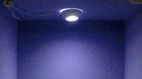 Grainy Blue Box with Spot Light 스톡 동영상 51588121