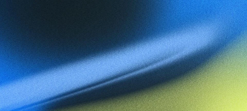 Grainy blue yellow gradient texture light background Stock Illustration