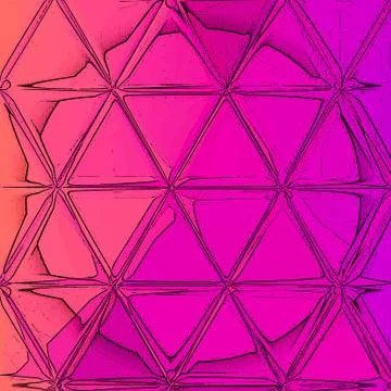 Grainy circle pattern composed of magenta triangles 스톡 일러스트