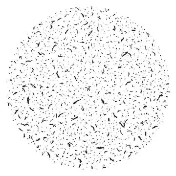 Grainy Circular Texture Stock Illustration
