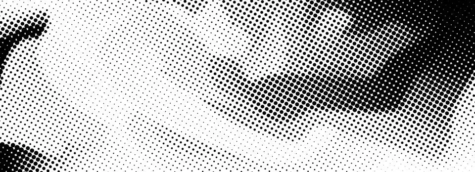 Grainy dotted distorted halftone texture. Black pixel grain bitmap background Stock Illustration
