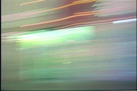 Grainy film Vegas timelapse streaky lights Stock Footage