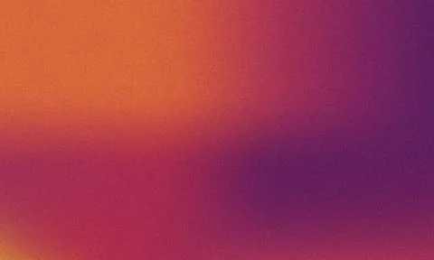 Grainy gradient background, featuring warm orange, red, and deep, purple co.. Stock Illustration