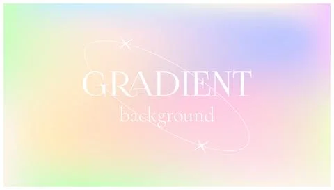 Grainy gradient background.  Holographic colors. Mesh, vector Stock Illustration