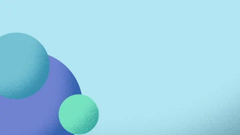 Grainy gradient modern blue circles background animation loop 스톡 동영상 292924523