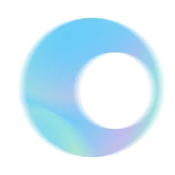 Grainy gradient round shape. Abstract Neon textured pastel blue and purple noise Stock Illustration