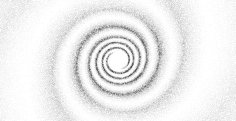 Grainy gradient spiral flow background Stock Illustration