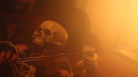GRAINY GRIM REAPER VIOLIN Stock Footage 183468783