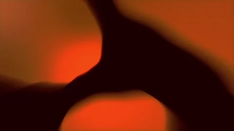 Grainy Orange Fluid Gradient Blobs Abstract Motion Loop Stock Footage 348062429