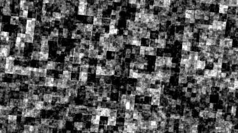 Grainy static television screen with black bar during broadcast interruptio.. Stock Footage 340907697