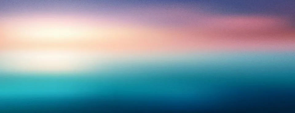 Grainy sunset gradient background with warm orange, yellow, blue and green hues. 스톡 일러스트