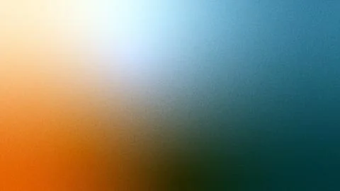 Grainy Teal and Orange High Contrast Background Stock Illustration
