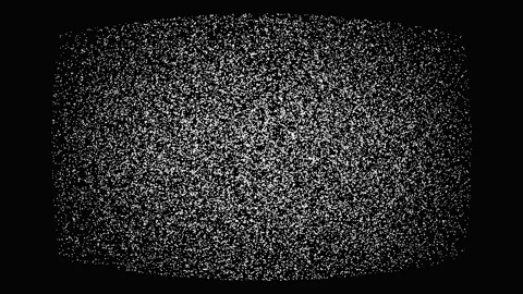 Grainy television screen flickering with static during broadcast interrupti.. Stock Footage 341657144