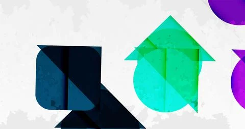 Grainy texture geometric abstract background. Vector Illustration For Wallpaper Stock Illustration
