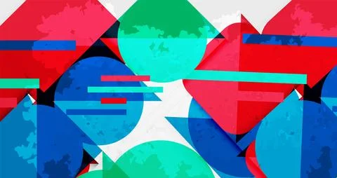 Grainy texture geometric abstract background. Vector Illustration For Wallpaper Illustrazione stock