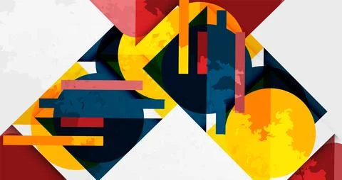 Grainy texture geometric abstract background. Vector Illustration For Wallpaper Stock Illustration