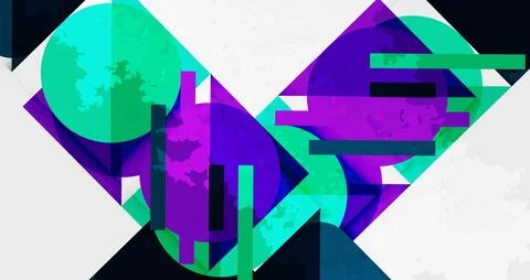 Grainy texture geometric abstract background. Vector Illustration For Wallpaper Stock Illustration