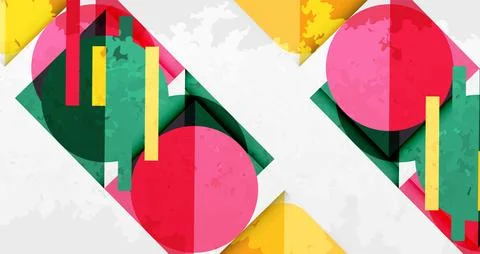 Grainy texture geometric abstract background. Vector Illustration For Wallpaper Stock Illustration