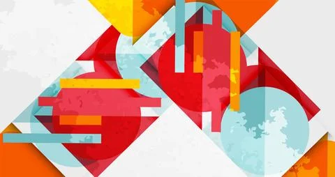 Grainy texture geometric abstract background. Vector Illustration For Wallpaper Stock Illustration
