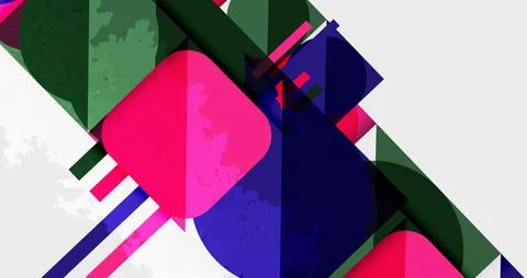 Grainy texture geometric abstract background. Vector Illustration For Wallp.. Stock Illustration