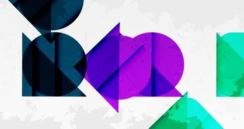 Grainy texture geometric abstract background. Vector Illustration For Wallpaper Stock Illustration