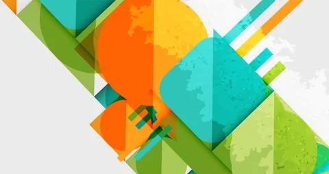 Grainy texture geometric abstract background. Vector Illustration For Wallpaper, Stock-Illustration