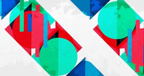 Grainy texture geometric abstract background. Vector Illustration For Wallpaper, 스톡 일러스트