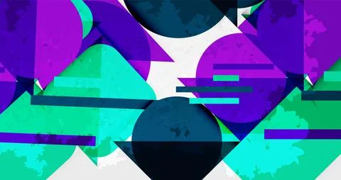 Grainy texture geometric abstract background. Vector Illustration For Wallpaper, Illustrazione stock