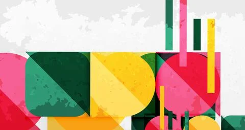 Grainy texture geometric abstract background. Vector Illustration For Wallpaper, Illustrazione stock