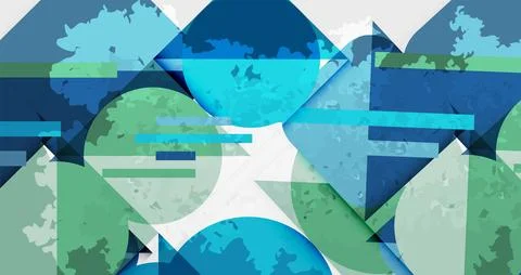 Grainy texture geometric abstract background. Vector Illustration For Wallpaper, Illustrazione stock