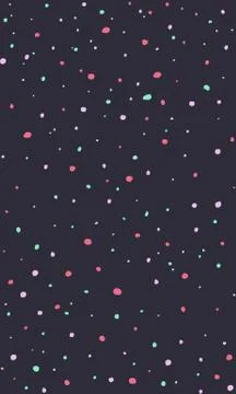 Grainy texture seamless pattern, color dots on black background. 스톡 일러스트