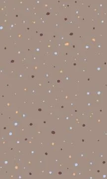 Grainy texture seamless pattern, color dots on beige background. Stock Illustration