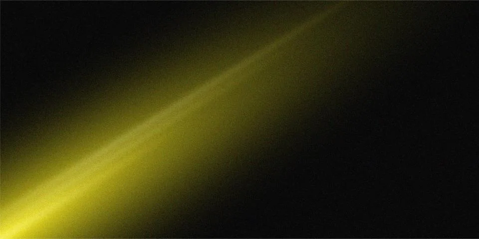 Grainy texture on a yellow and black blurred background, dynamic banner des.. Stock Illustration