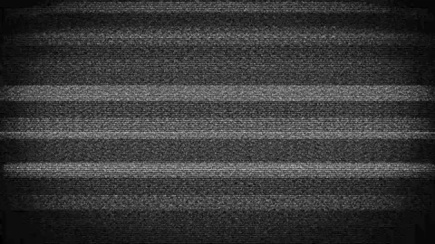 Grainy TV Static Background With Horizontal Interference. Stock Footage 321246383
