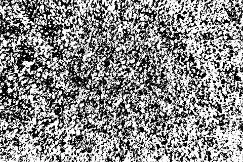 Grainy vector background. Monochrome silhouette. Porous black ornament. Stock Illustration