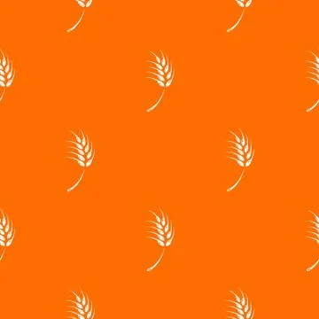 Grainy wheat pattern orange Illustrazione stock