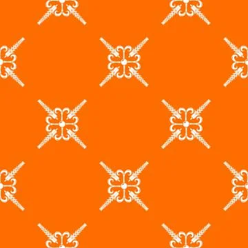 Grainy wheat pattern orange Illustrazione stock