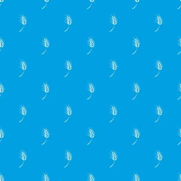 Grainy wheat pattern seamless blue Illustrazione stock