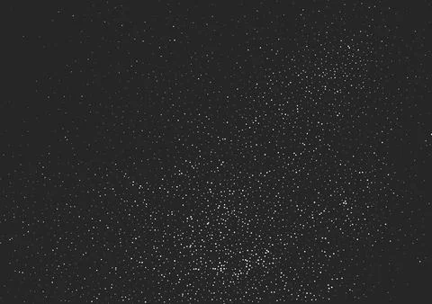 Grainy white texture on black background. Grunge dotted effect, abstract layout Stock Illustration