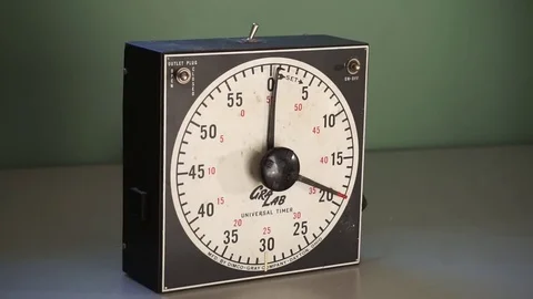 Gralabs darkroom film timer countdown clock counting down from 20 seconds. Stock Footage 85304195