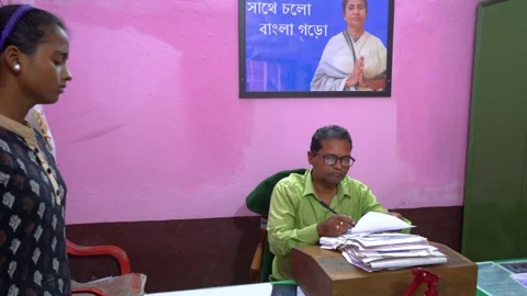 Gram Panchayat Office Interaction Stock Footage 331282878