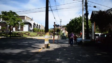 Gramado, Rio Grande do Sul - Brazil - november 17, 2022: Garibaldi Street d.. Stock Footage 346482175